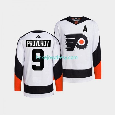 Pánské Hokejový Dres Philadelphia Flyers Ivan Provorov 9 Adidas 2022 Reverse Retro Bílý Authentic